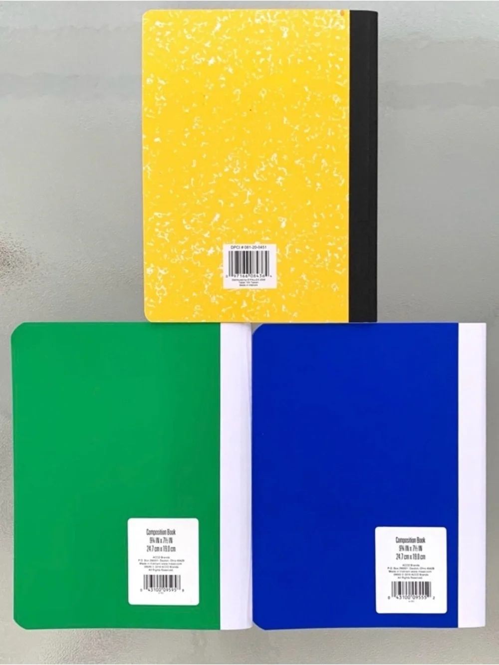 Composition Notebooks ~ 3-Book Variety Pack